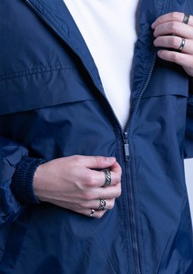 Conjunto Deportivo con Capucha Azul Marino para Hombre, Estilo Urbano, Color Sólido, Secado Rápido, Poliéster, Ropa de Otoño, Logotipo Frontal con Impresión por Transferencia de Calor - Product Image 2