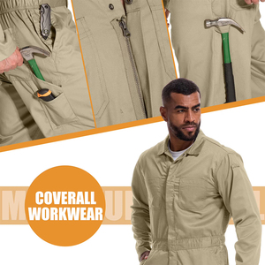 Best Selling Industrial Mechanic <b>Work</b> Suit Solid Color Stain Resistant Adult <b>Men's</b> Workwear <b>Overalls</b> Safety Workwear - Product Image 5