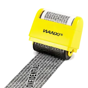 WANXI Pre-Inked Roller Stamp Identity Theft Protection Confidential Roller Stamp Flash Stamps R-2442