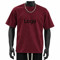 T-shirt uni 100% coton, col rond, coupe ample, vêtements d'été pour homme, manches courtes, respirant et à séchage rapide