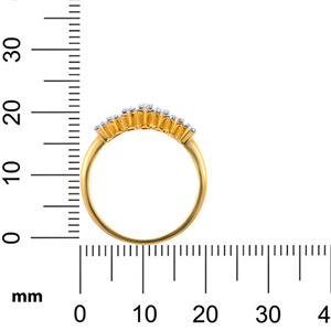 Anillo de Diamantes Marquise de Oro Amarillo de 18K de Primera Calidad para Mujer, Joyería Fina, Elegante Anillo de Diamantes con Corte Marquise Graduado - Product Image 5