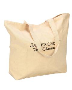 กระเป๋าผ้าแคนวาสคอตตอนนำกลับมาใช้ได้,กระเป๋าสะพายไหล่ช้อปปิ้งเย็บติดอย่างดีมีซิปพิมพ์โลโก้ส่งเสริมการขาย - Product Image 1