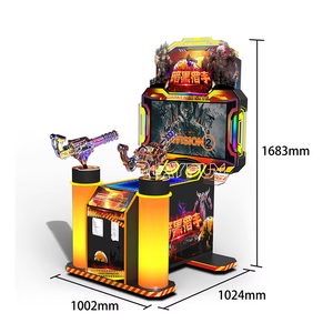 Máquina recreativa de tiro arcade Darkened Eye Gun, comercial, operada con monedas, para 2 jugadores, simulador de combate de video de lujo, gabinete de juego de disparos - Product Image 2