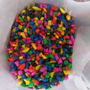 Decorative Multicolor Stone Chips Color Coated <b>Aggregates</b> for Landscaping and Garden Decoration in bulk - Product Image 1