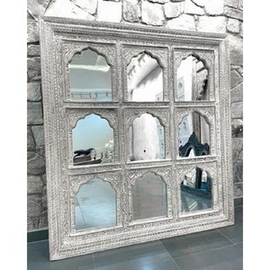 Mango Wood Minimalist <b>Rectangle</b> <b>Mirror</b> 20x30 Wholesale | Natural Finish - Product Image 4