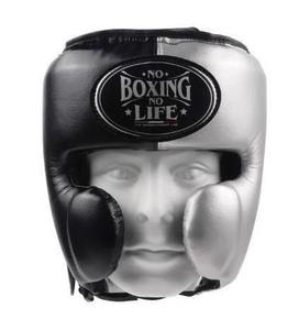 Set de Sparring Personalizable Plateado y Negro 'No Boxing No Life', Guantes de Boxeo de Cuero Genuino de Alta Calidad con Agarre Grueso - Product Image 3