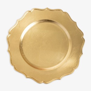 Assiette de service ronde élégante en métal martelé, acier inoxydable argenté, pour banquets et décoration de table d'hôtel - Product Image 3