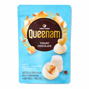 Dragées HALAL en gros, vente chaude, expédition directe usine, OEM/ODM, 75g, aux amandes, noix de cajou et noix de macadamia enrobées de chocolat au yaourt - Product Image 1