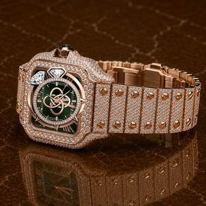 Custom Made Moissanite <b>Diamond</b> <b>Watch</b> Men Luxury Full Stone Setting Wristwatch - Product Image 3