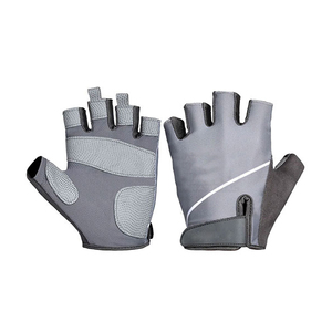 Gants de cyclisme d'hiver personnalisés avec logo, respirants, mi-doigts, fermeture auto-agrippante, antidérapants, compatibles écran tactile, pour sports de plein air - Product Image 3