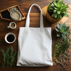 Women's Eco-Friendly Recyclable Cotton <b>Tote</b> <b>Bag</b>-Folding Grey Customizable Design for <b>Travel</b> Beach & Shopping - Product Image 3