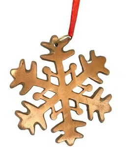Aluminum Snowflake Hanging Ornament Modern Christmas <b>Tree</b> Decoration Laser <b>Cut</b> <b>Machine</b> Made Holiday Decor - Product Image 6