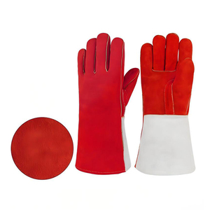 Gants en cuir véritable, épaisseur 10 mil, antidérapants, poignets renforcés, ajustement flexible, construction durable, sans latex, pour le travail quotidien - Product Image 6