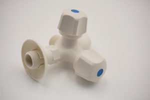 Robinet d'eau froide en plastique POM blanc au design moderne personnalisable, robinet de salle de bain écologique, installation facile, garantie 1 an - Product Image 6