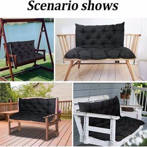 Coussins imperméables pour balançoire d'extérieur, coussin épais de 4 pouces pour banc 2-3 places, coussin de dossier pour balançoire de véranda, coussins et oreillers de patio extérieur - Product Image 4