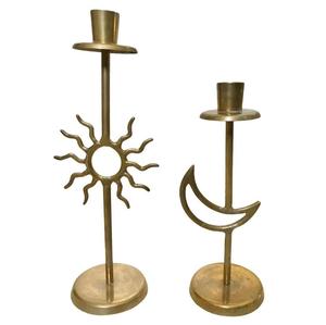 Support à bougies en métal au design simple, décoration de mariage, design élégant pour les fêtes, ensemble de supports à bougies en aluminium et en fer - Product Image 6