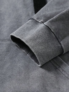 Sweat à capuche oversize délavé pour homme, style streetwear décontracté, idéal pour la gym, en tissu épais, pull à capuche hiver, prix abordable, personnalisation OEM - Product Image 6