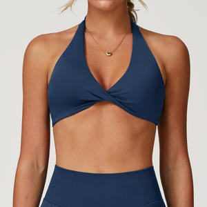 Nouveautés 2026 : Soutien-gorge de sport pour femme, design torsadé, matière douce pour la peau, logo personnalisé, idéal pour le yoga et la gym - Product Image 6
