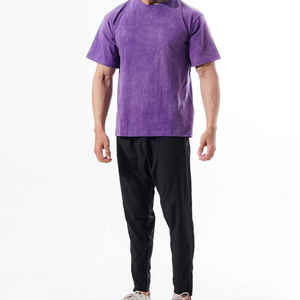 Camiseta Oversize de Algodón con Lavado Ácido para Hombre, 100% Algodón Puro, Ajuste Holgado, Estilo Urbano, Atuendo Diario Relajado - Product Image 5