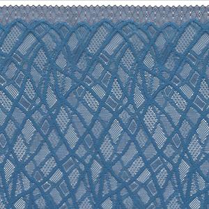 Tela de Encaje Geométrico Festoneado de 23 cm, Ligera, Personalizable, con Hilo de Rayón Elástico, para Lencería, Vestidos, Prendas de Vestir y Decoración - Product Image 1