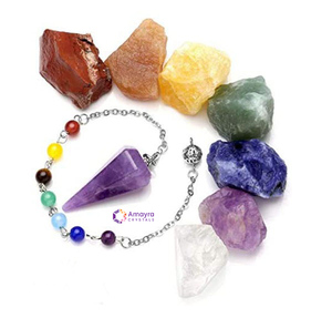 Agate RAW Stone Seven Chakra Healing <b>Kits</b> Customization Box Six Different Sets Home Decoration Wholesale Amayra Crystals - Product Image 2
