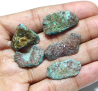 Dalles brutes de pierre turquoise d'Arizona de haute qualité, pierre précieuse naturelle turquoise d'Arizona pour la fabrication de bijoux.