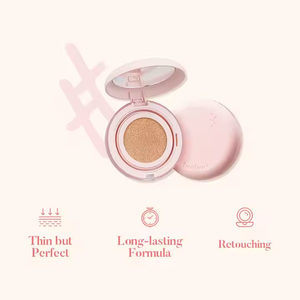 TROISTOUCH Make <b>Mood</b> Silky Cushion 23 Fair Beige Korean Radiant Glow Foundation Cushion Compact Makeup Set - Product Image 1