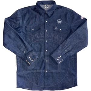 Camisa de Trabajo de Mezclilla Resistente al Fuego, Ignífuga, FRC, Ropa de Trabajo Resistente al Fuego Australiana al por Mayor - Product Image 2