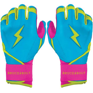 Gants de frappe à manchette longue série Bear, bleu caribéen, en Spandex et Polyester, pour entraînement de baseball, ambidextres, avec fermeture auto-agrippante - Product Image 1