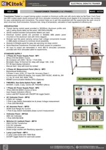 Máquina Eléctrica de Panel, sistema de transformador, entrenador, laboratorio - Product Image 5