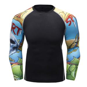 T-shirt de compression à manches longues pour hommes, doux, à séchage rapide, personnalisable en gros (OEM) - Product Image 1