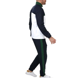 <b>Men's</b> Color Blocking Tracksuit Full Sleeve <b>Half</b>-<b>Zip</b> Sporty Style Breathable Polyester Autumn Wear With Side Pockets - Product Image 3