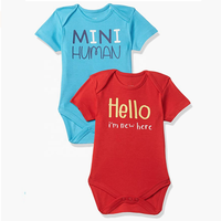 Ensembles de pyjamas pour nouveau-nés en coton gaufré 100% tricoté à manches courtes pour l'été, hauts pour bébés filles, anti-rétrécissement, pièce unique