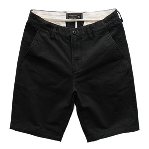 Pantalones Cortos Bermuda Negros para Hombre Johnny Stirs, Cintura Media, Algodón Oxford, Casuales, con Botones, Bolsillos, Transpirables, Tejido Ligero - Product Image 1