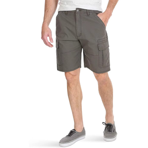 Pantalones Cortos Cargo Clásicos Transpirables para Hombre, Tejido Elástico, Diseño Sólido, Cintura Media, Cierre de Botón, Algodón y Elastano - Product Image 1
