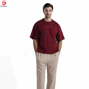 Men's Luxury <b>Boxy</b> <b>T</b>-<b>Shirt</b> Premium Heavyweight 100% Cotton Oversized Fit Eco-Friendly Breathable Customized Design Modern - Product Image 3