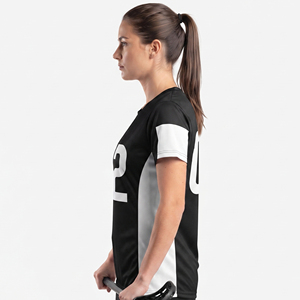 Camiseta de Lacrosse para Mujer, Cuello en V, Personalizada para Equipo, Camiseta Deportiva de Malla para Entrenamiento - Product Image 3