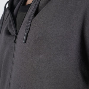 Conjunto deportivo de invierno para hombre, con capucha de forro polar, chaqueta con cremallera, pantalones jogger holgados, estilo informal y cálido para uso diario. - Product Image 3