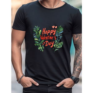 La t-shirt di san valentino da uomo in cotone 100% festeggia con stile - Product Image 1