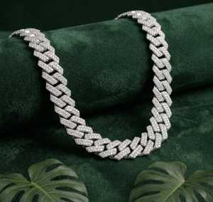 Cadena de Oro 10K con Diamantes Cultivados en Laboratorio, Certificación IGI, 6MM 16MM, 14 Pulgadas 30 Pulgadas, Collar de Hombre Moderno Estilo Hip Hop Iced Out - Product Image 3