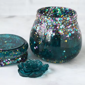 Tarro de resina de diseño de lujo para frutos secos, con material de resina de calidad extra premium, para frutos secos de la India. - Product Image 1