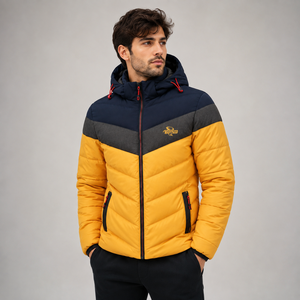 Veste Softshell imperméable, respirante et coupe-vent pour homme TORNADO TRADING, capuche amovible, manteau d'hiver rembourré en polyester - Product Image 1