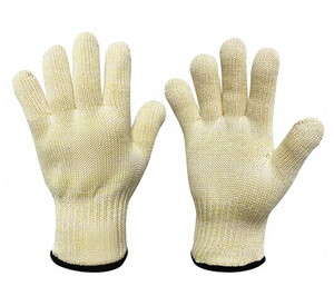 Guantes de Bombero de <span class=keywords><strong>Aramida</strong></span> Amarilla Flexibles de Metal al por Mayor, Transpirables, Industriales, Resistentes a Cortes - Product Image 4