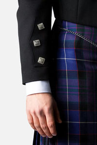 Veste de cérémonie écossaise Prince Charlie élégante pour homme, 100 % laine, motif uni, saison hiver, service OEM, classique - Product Image 6