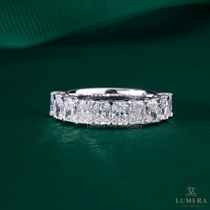 Bague en diamant radiant VVS de 2,34 carats disponible en or 9k, 10k, 14k, 18k, bijoux de luxe pour fiançailles, mariage, idée cadeau - Product Image 4