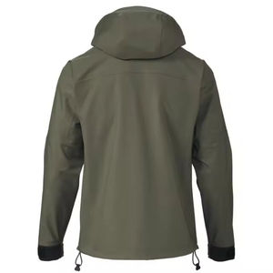 Chaqueta Softshell Verde Oliva para Hombre, Manga Larga, Impermeable, Cortavientos, Transpirable, para Caza de Invierno, Estampado de Leopardo, Color Sólido - Product Image 2