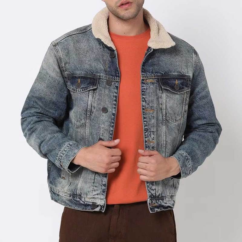 100 Cotton Denim Jacket for Men