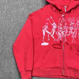 Sudadera con capucha personalizada para hombre con diseño impreso digital, antiarrugas, estilo urbano, de gran tamaño y peso pesado. - Product Image 2