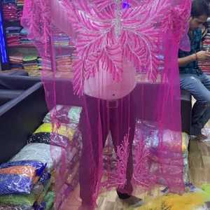 Vestido de gala mini formal con cuentas hechas a mano, corte imperio, ecológico, con dobladillo y forro de algodón modal, panel ODM - Product Image 4