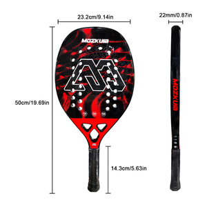 Raquettes de padel sportives de haute qualité, légères, anti-vibrations, personnalisables, en carbone 3k 12k avec noyau en EVA, taille moyenne. - Product Image 3